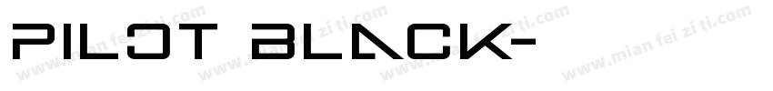 Pilot Black字体转换